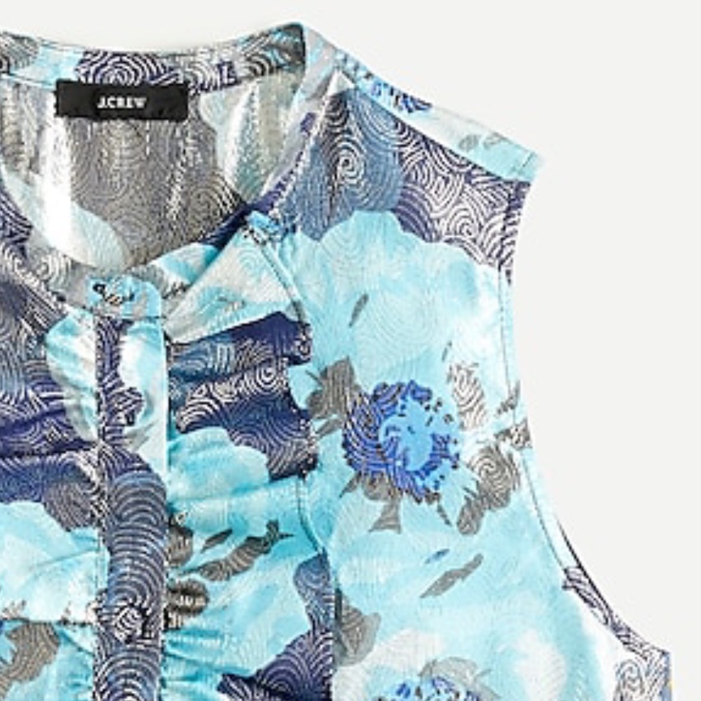 ✨HP✨ [J. Crew] Gorgeous Ruffle-Front Top - Picture 4 of 10